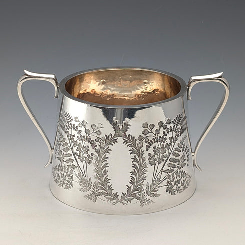 1885年頃 英国アンティーク シルバープレート製 ティーセット 3点セット Briddon Brothers